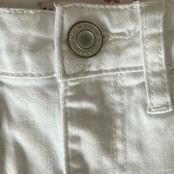 White Jeggings High Rise 3/26W - Picture 3 of 4